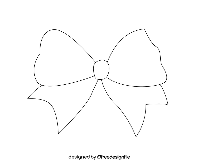 Bow tie black and white clipart free download