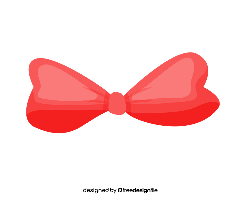 Red bow ribbon clipart