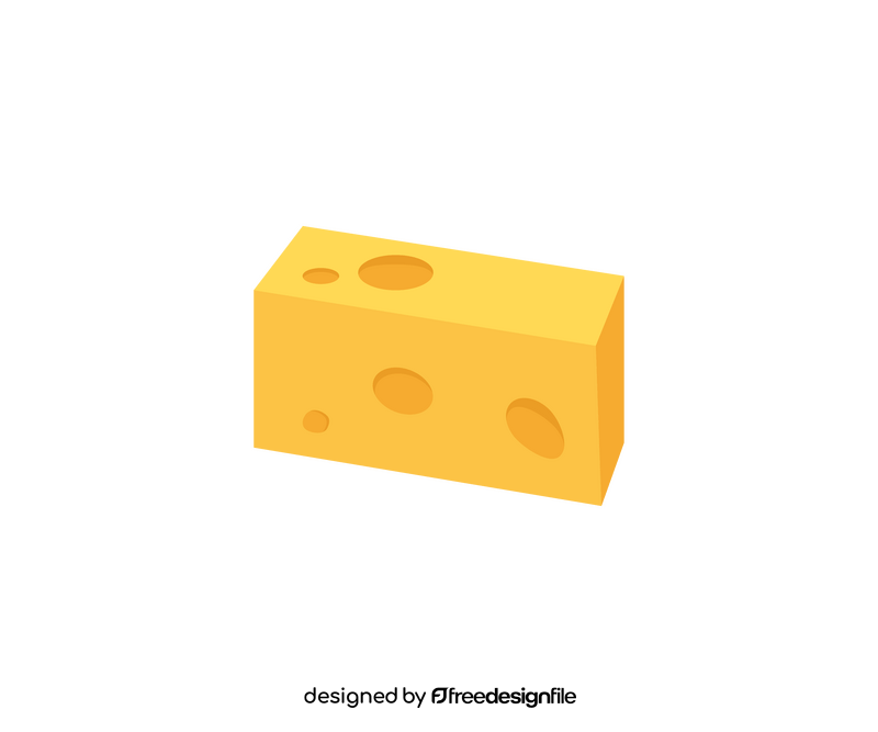Cheese cube clipart