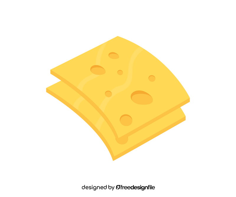 Cheese slices illustration clipart