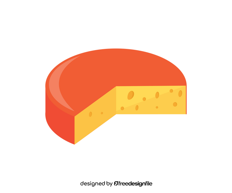 Free round cheese clipart