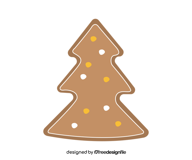 Gingerbread Christmas tree clipart