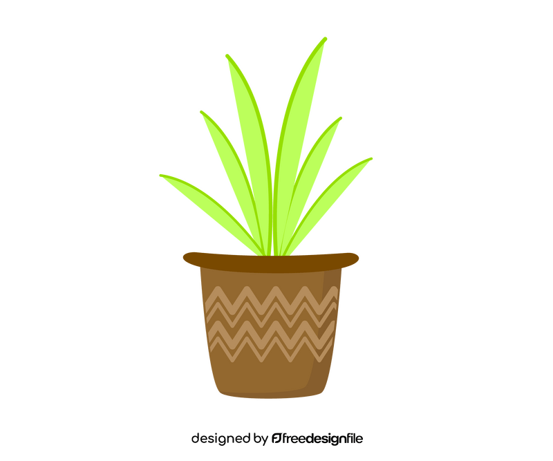 Free plant in a pot clipart