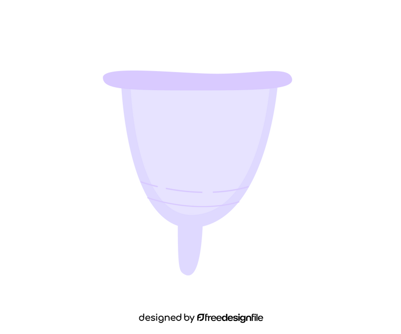 Cartoon menstrual cup clipart