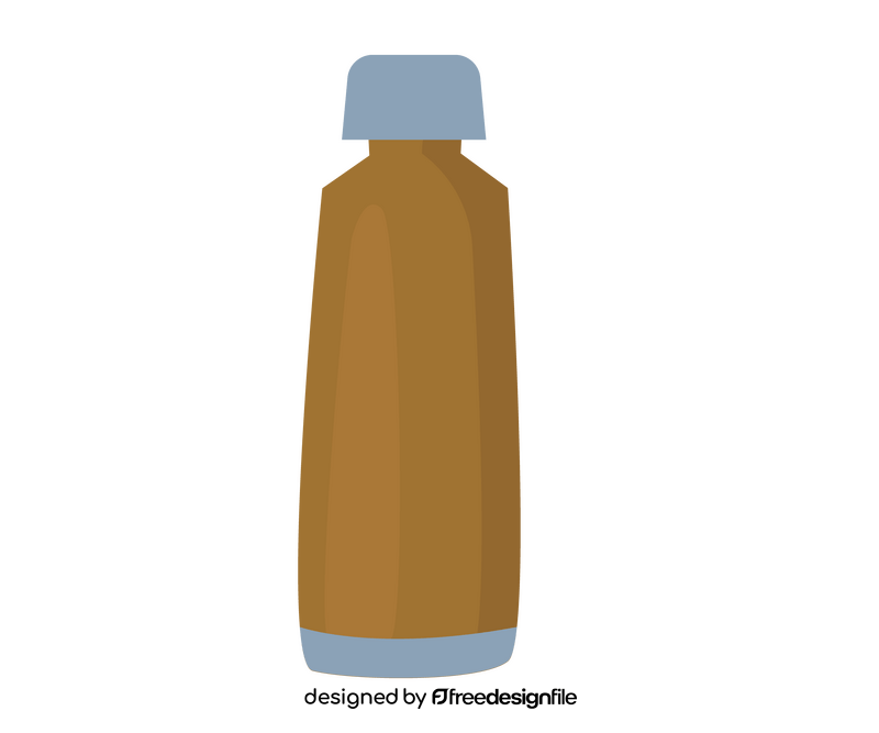 Zero waste refillable bottle clipart