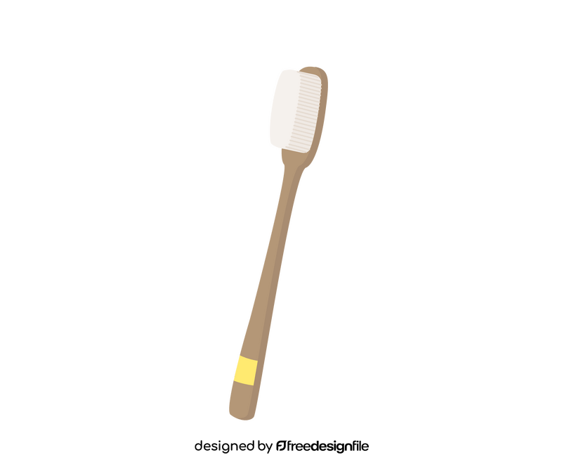 Reusable toothbrush cartoon clipart