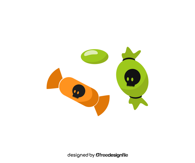 Halloween candy drawing clipart