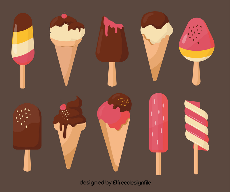 Sweet ice cream vector