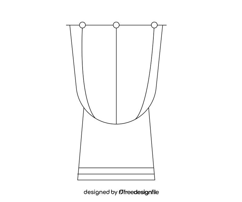 Free drum black and white clipart