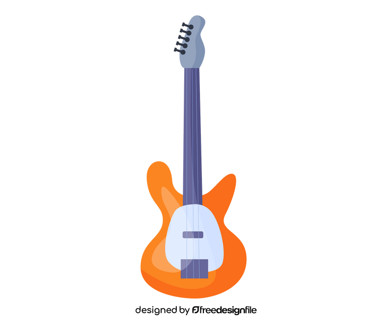 Electric guitar musical instrument clipart