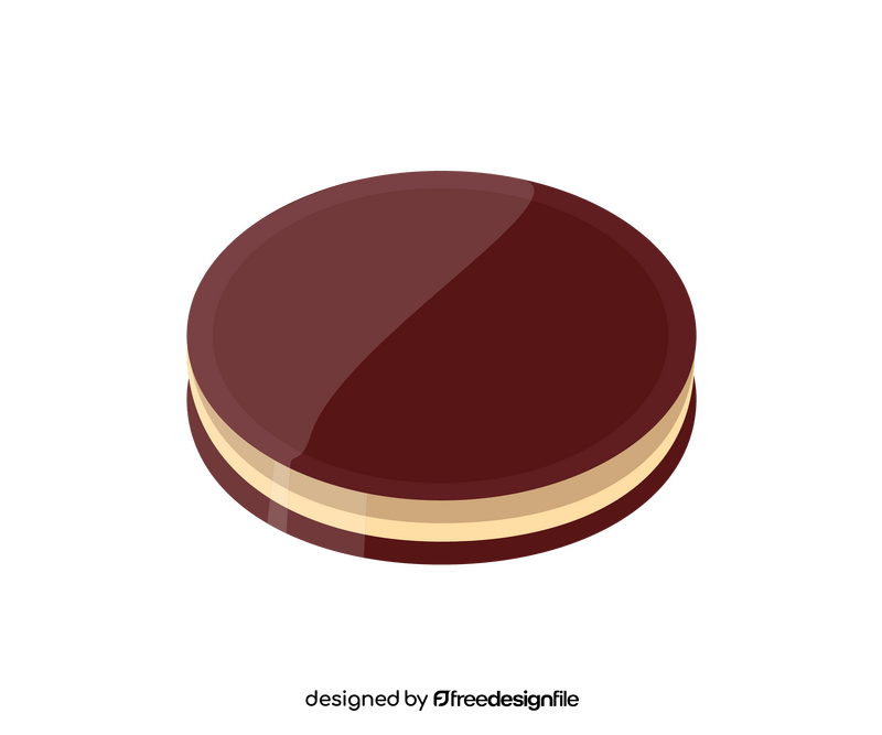 Chocolate biscuit illustration clipart