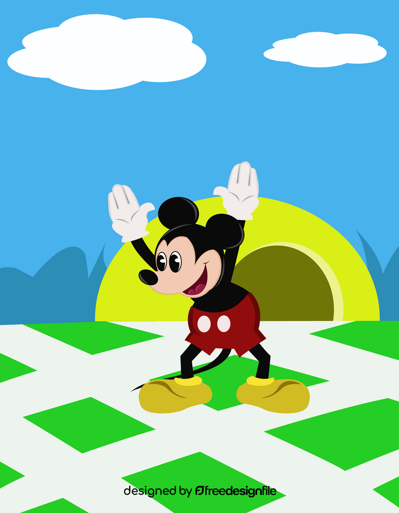 Cartoon mickey mouse vector