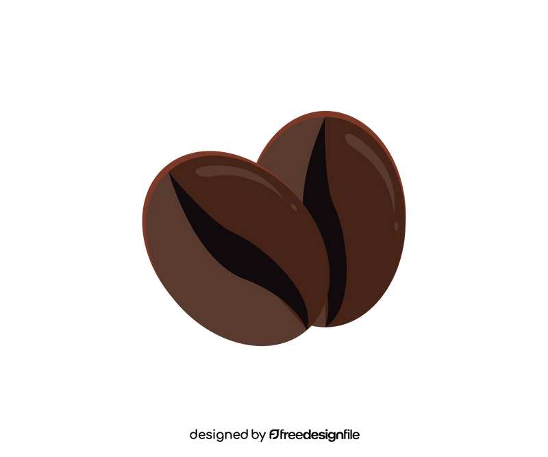 Cartoon coffee beans clipart