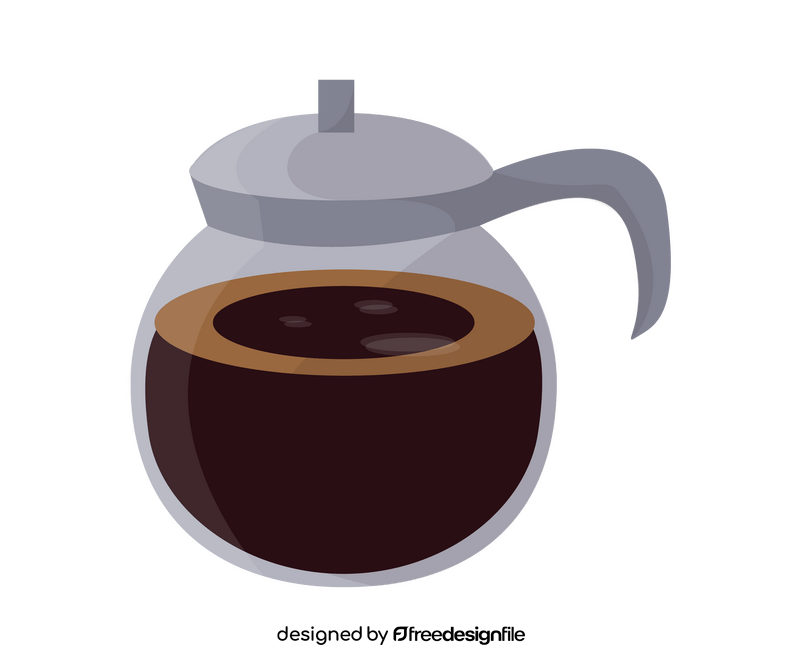 Glass coffee maker illustration clipart