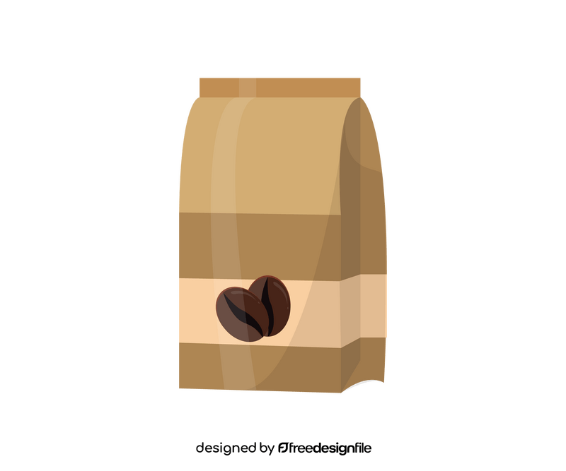 Cartoon pack of coffee clipart