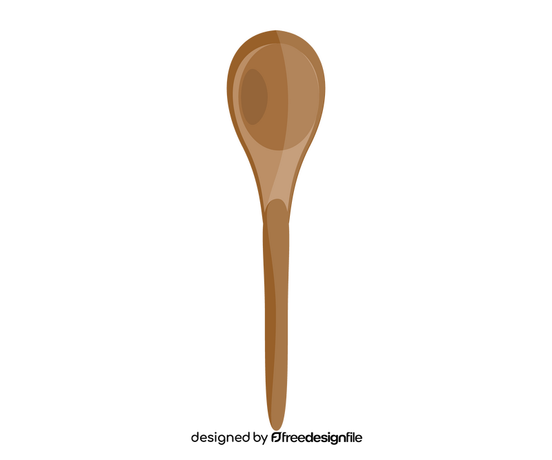 Wooden spoon cartoon clipart