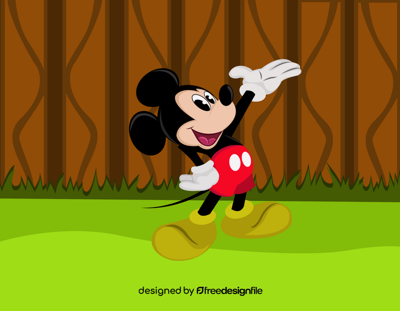 Cute mickey mouse vector