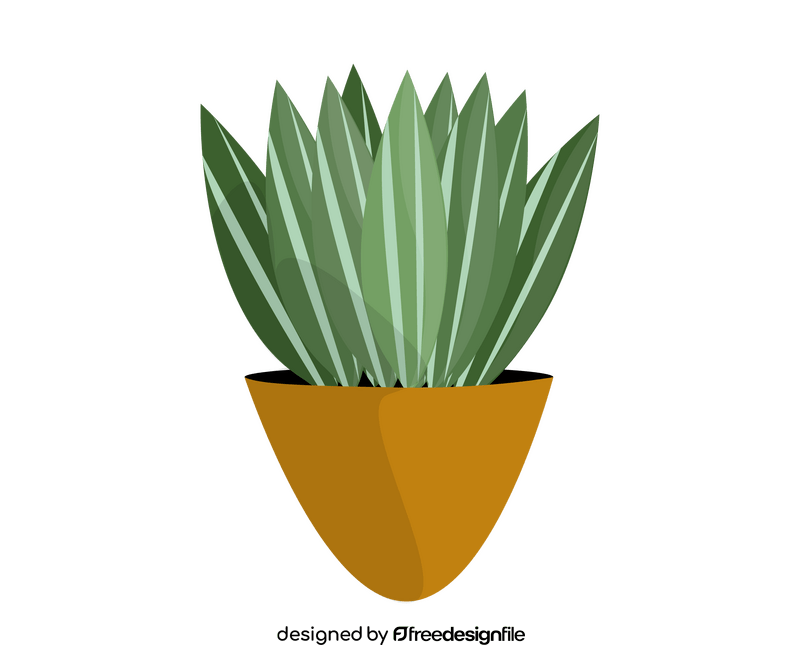 Aloe vera cactus clipart