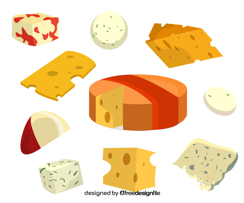 Cheese, feta cheese vector