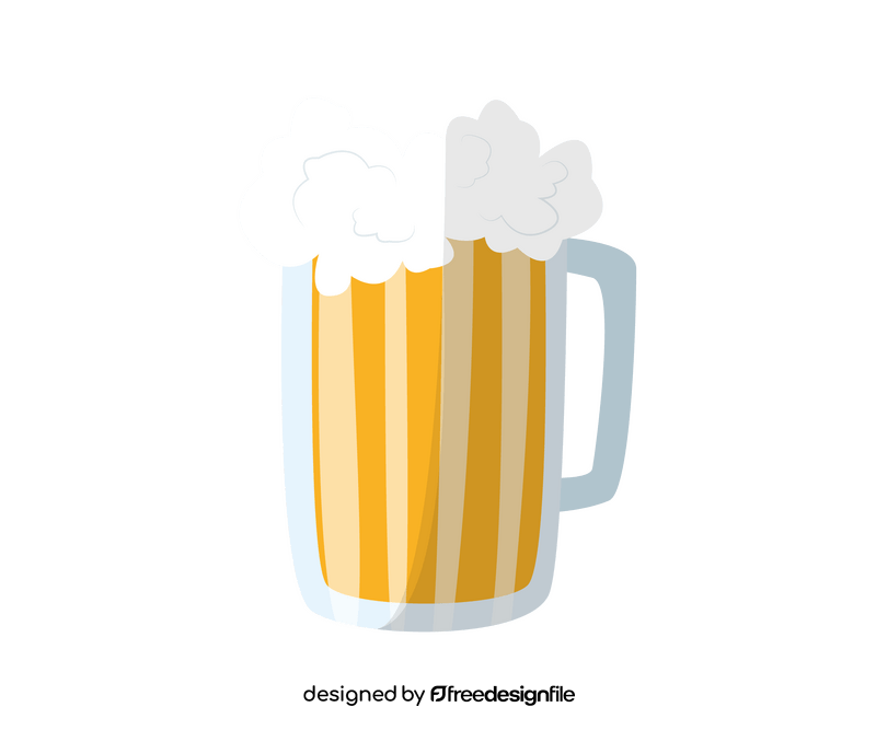 Glass of beer drawing clipart