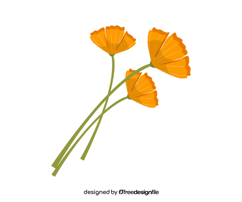 Flowers drawing clipart