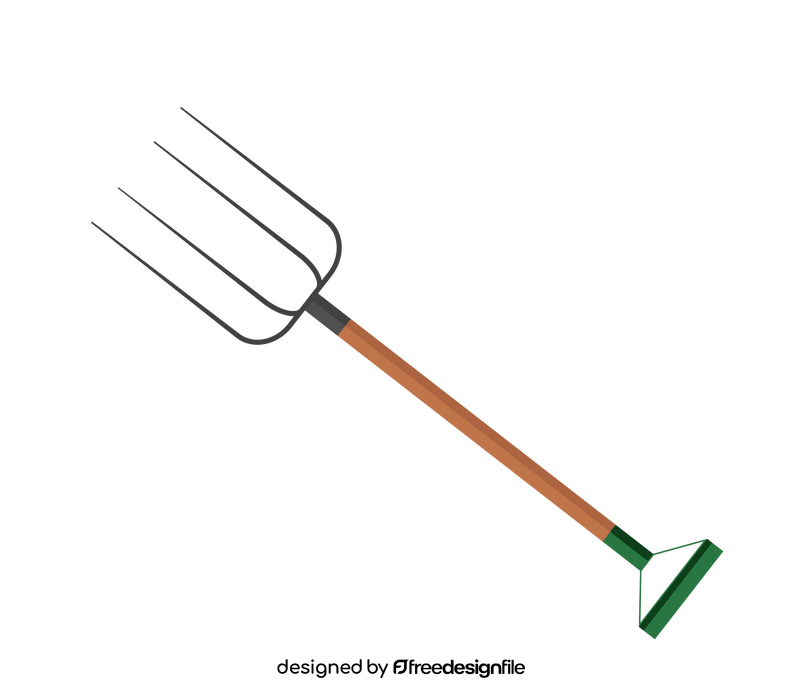 Farm gardening pitchfork clipart