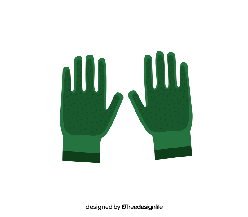 Garden gloves illustration clipart