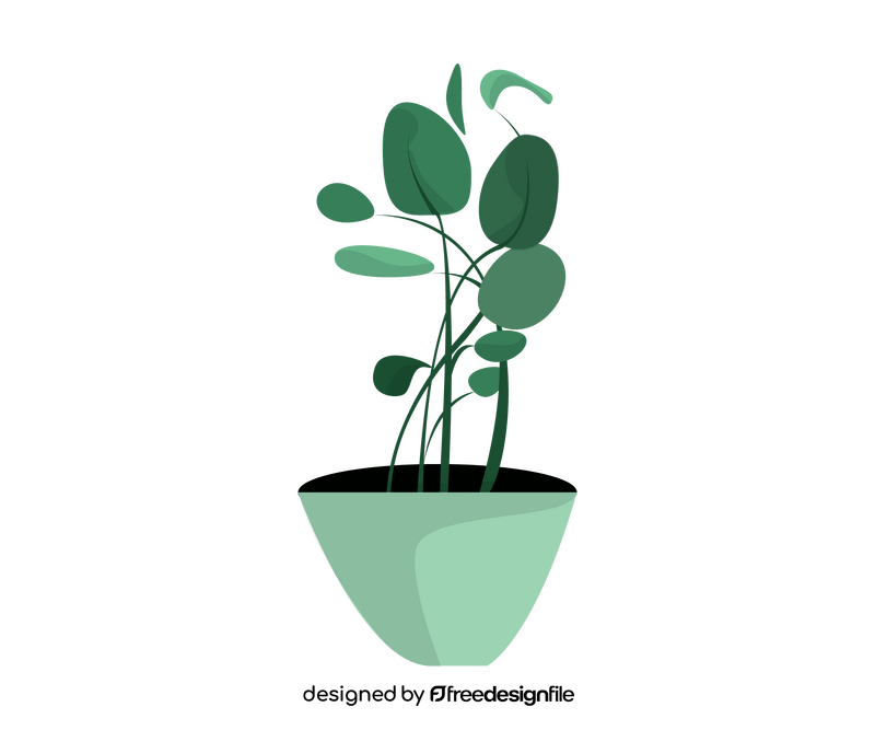 Indoor plant illustration clipart