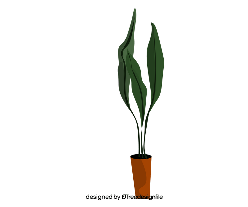 Indoor plant drawing clipart