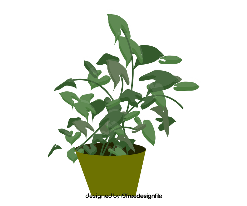 House plant drawing clipart