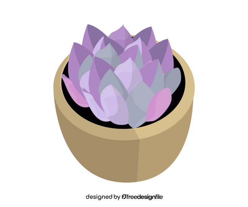 Purple houseplant clipart