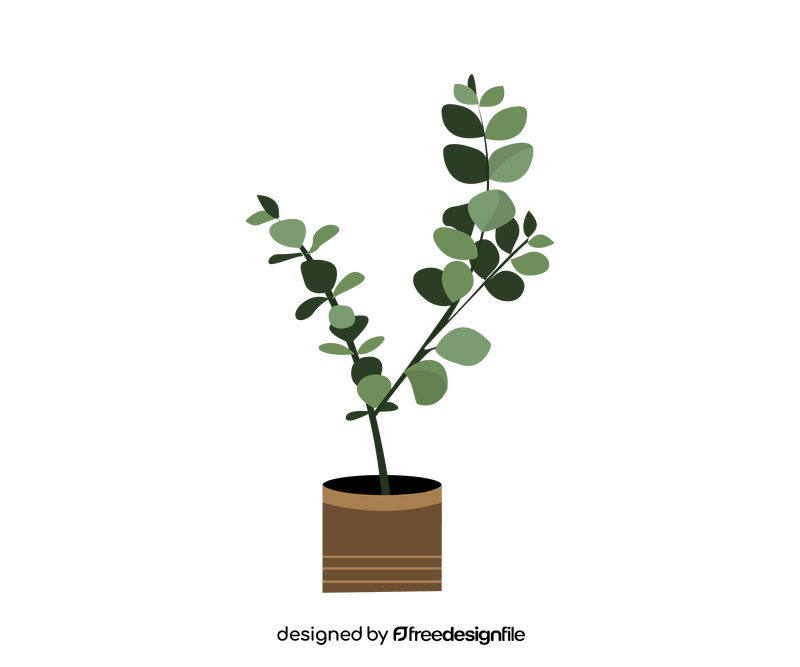 Indoor plant illustration clipart