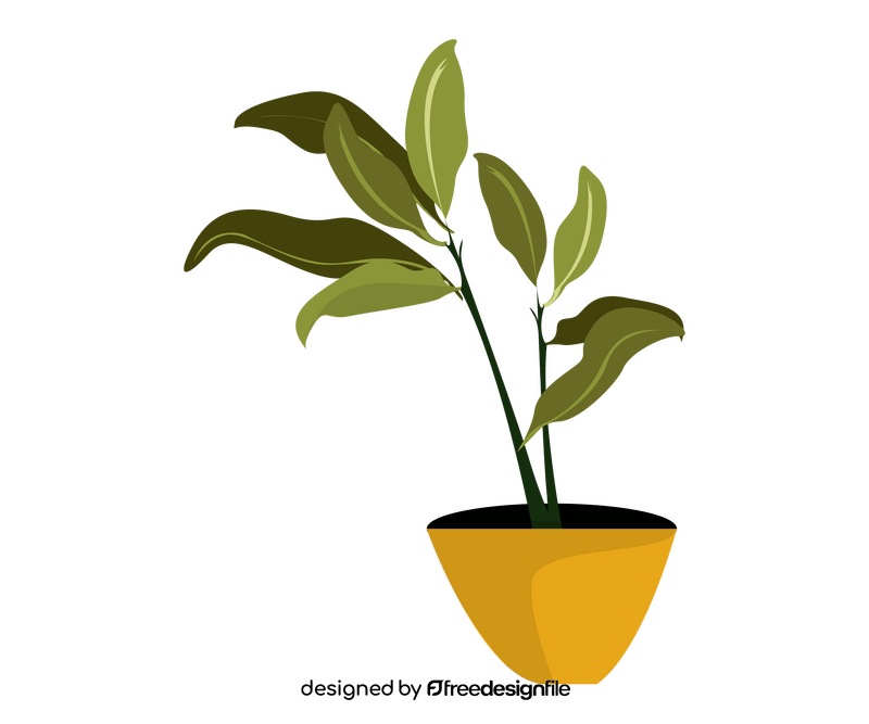 Potted houseplant clipart