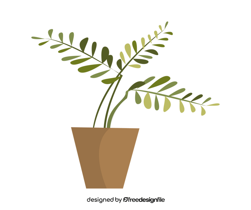Areca palm plant clipart
