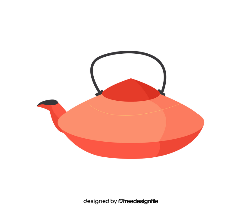 Japanese teapot kettle clipart