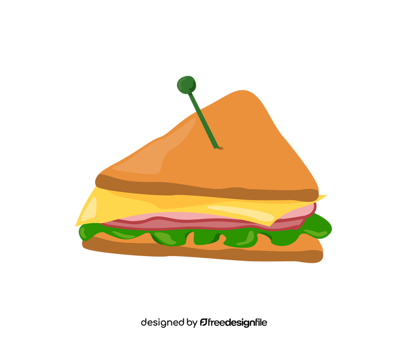 Cartoon sandwich clipart