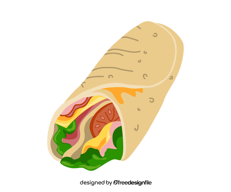 Shawarma illustration clipart