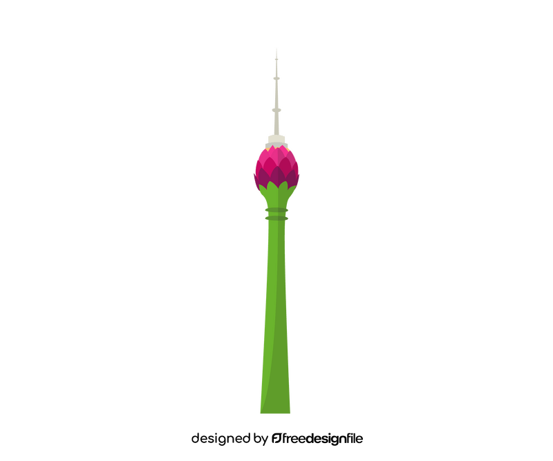 Colombo Lotus Tower, Sri Lanka clipart