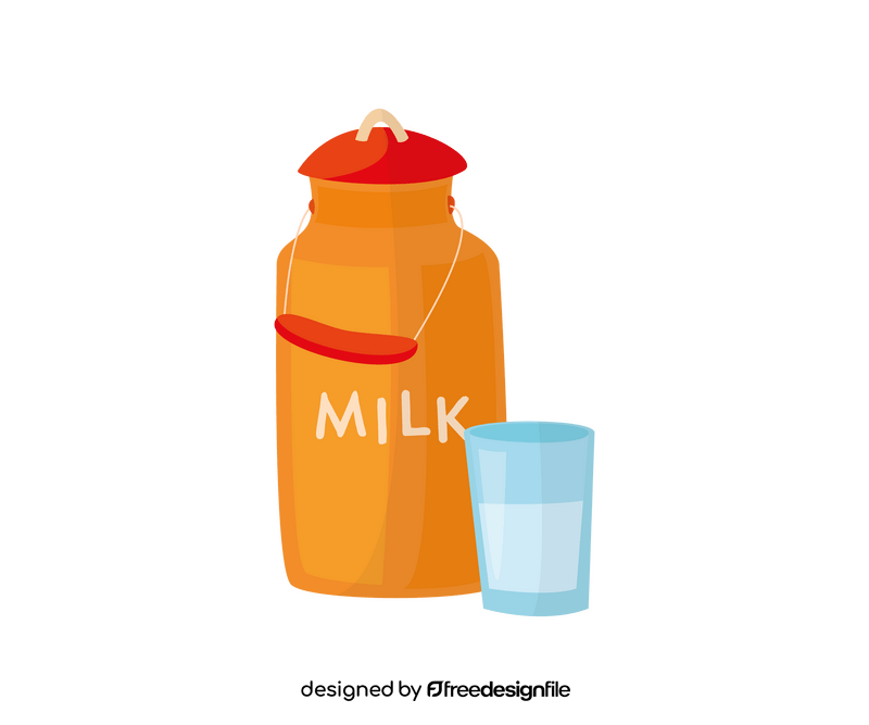 Swiss milk illustration clipart