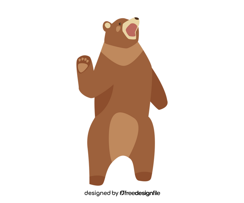 Free bear opening mouth clipart