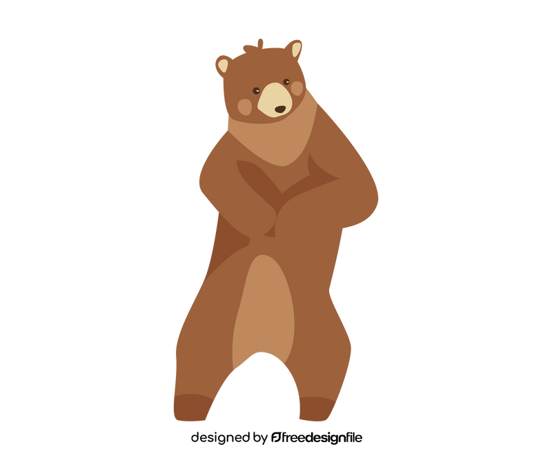Dancing bear drawing clipart