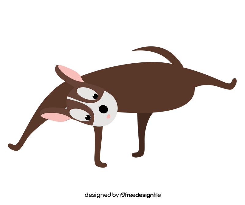 Surprised dog clipart