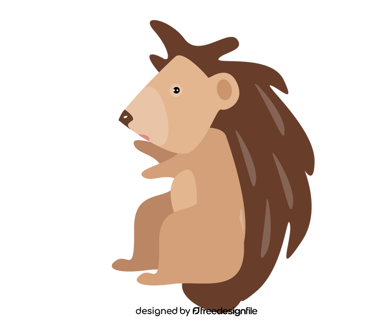 Hedgehog illustration clipart