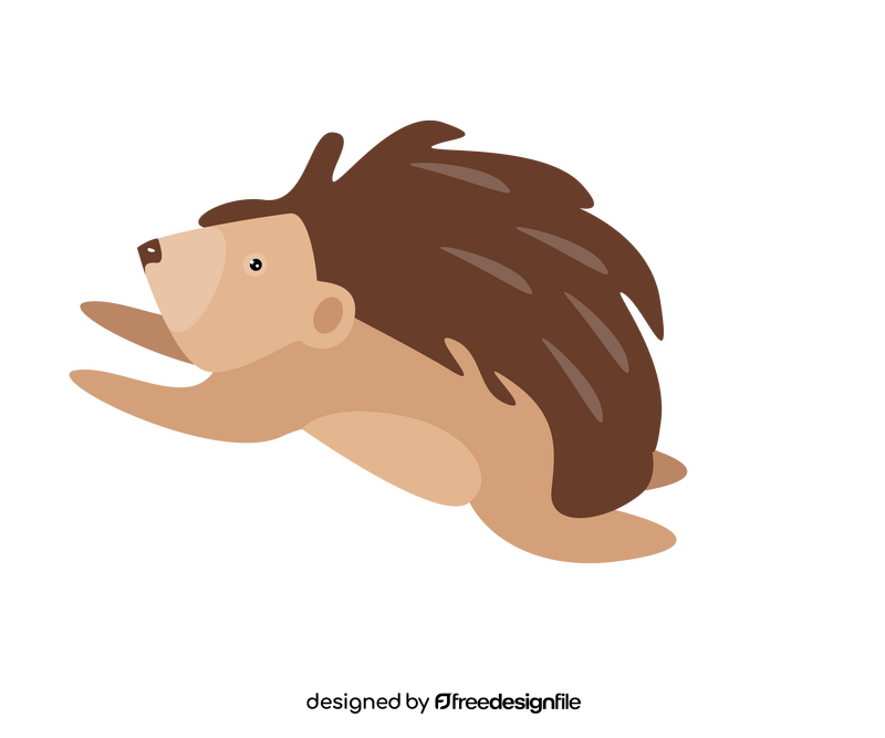 Free hedgehog jumping clipart