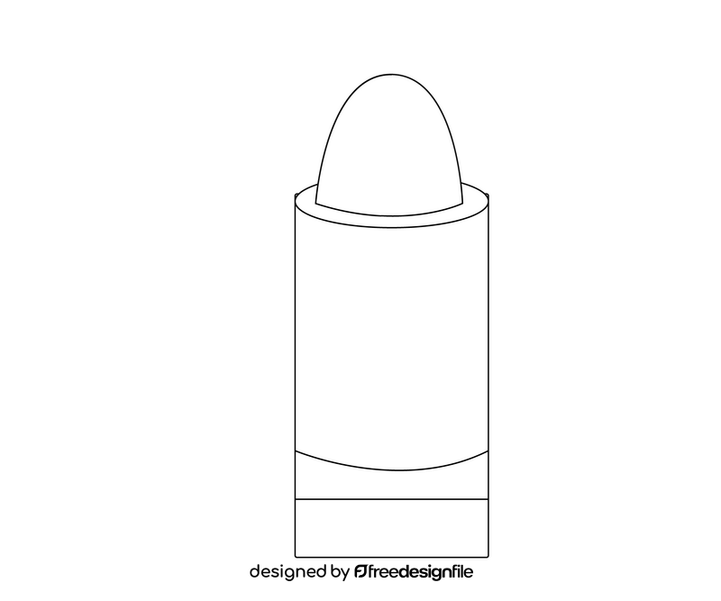 Free lipstick black and white clipart