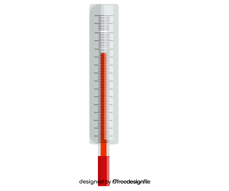 Cartoon medical thermometer clipart