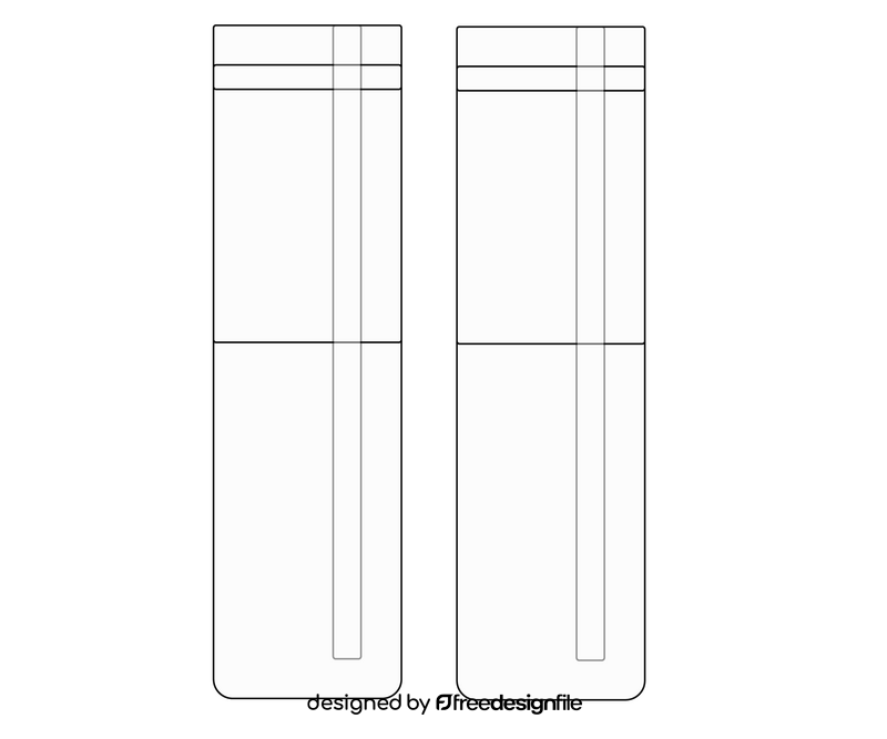 Medicine laboratory test tubes illustration black and white clipart