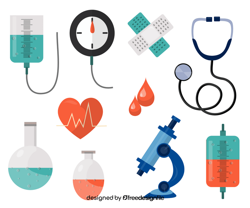 Medicine elements vector