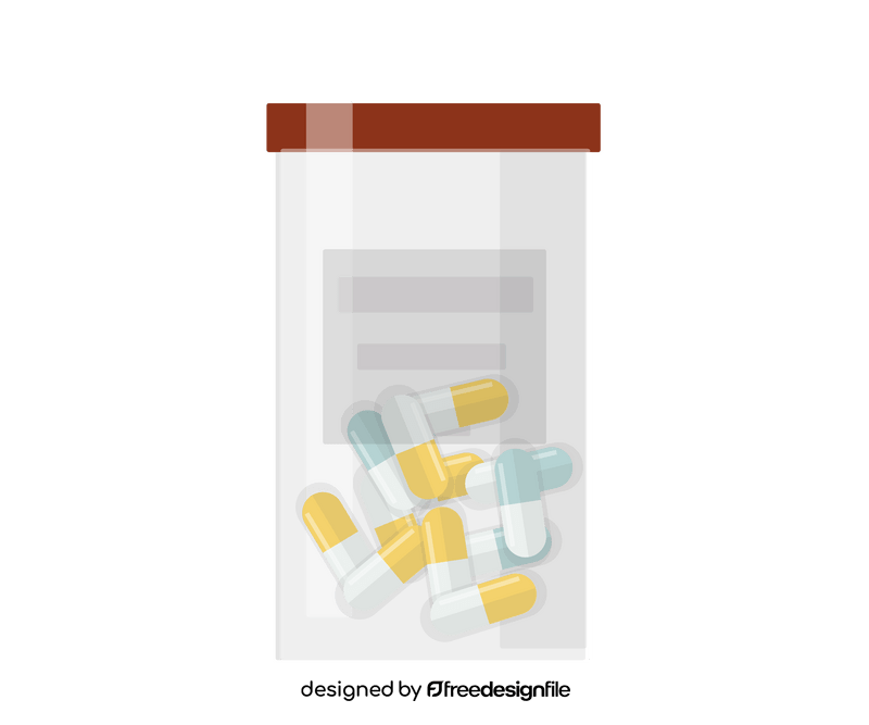 Medical pills bottle clipart
