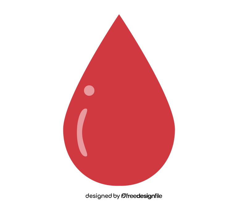 Blood drop illustration clipart